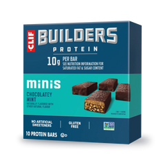 CLIF BUILDERS Minis Chocolatey Mint Plant Based Protein Bars