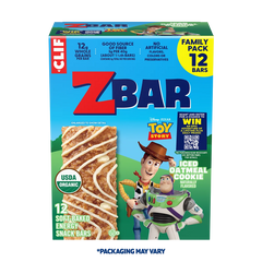 Zbar Iced Oatmeal Cookie Soft-Baked Energy Snack Bars, Organic Granola Bars