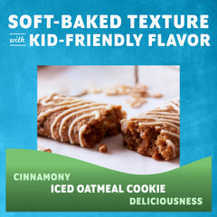 Zbar Iced Oatmeal Cookie Soft-Baked Energy Snack Bars, Organic Granola Bars