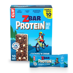Zbar Protein Cookies 'N Creme Crispy Snack Bars, Gluten Free Protein Bars