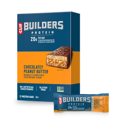 CLIF BUILDERS Chocolatey Peanut Butter Plant Based Protein Bars