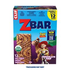 Zbar Chocolate Chip Soft-Baked Energy Snack Bars, Organic Granola Bars