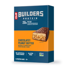 CLIF BUILDERS Chocolatey Peanut Butter Plant Based Protein Bars