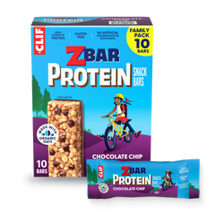 Zbar Protein Chocolate Chip Crispy Snack Bars, Gluten Free Protein Bars