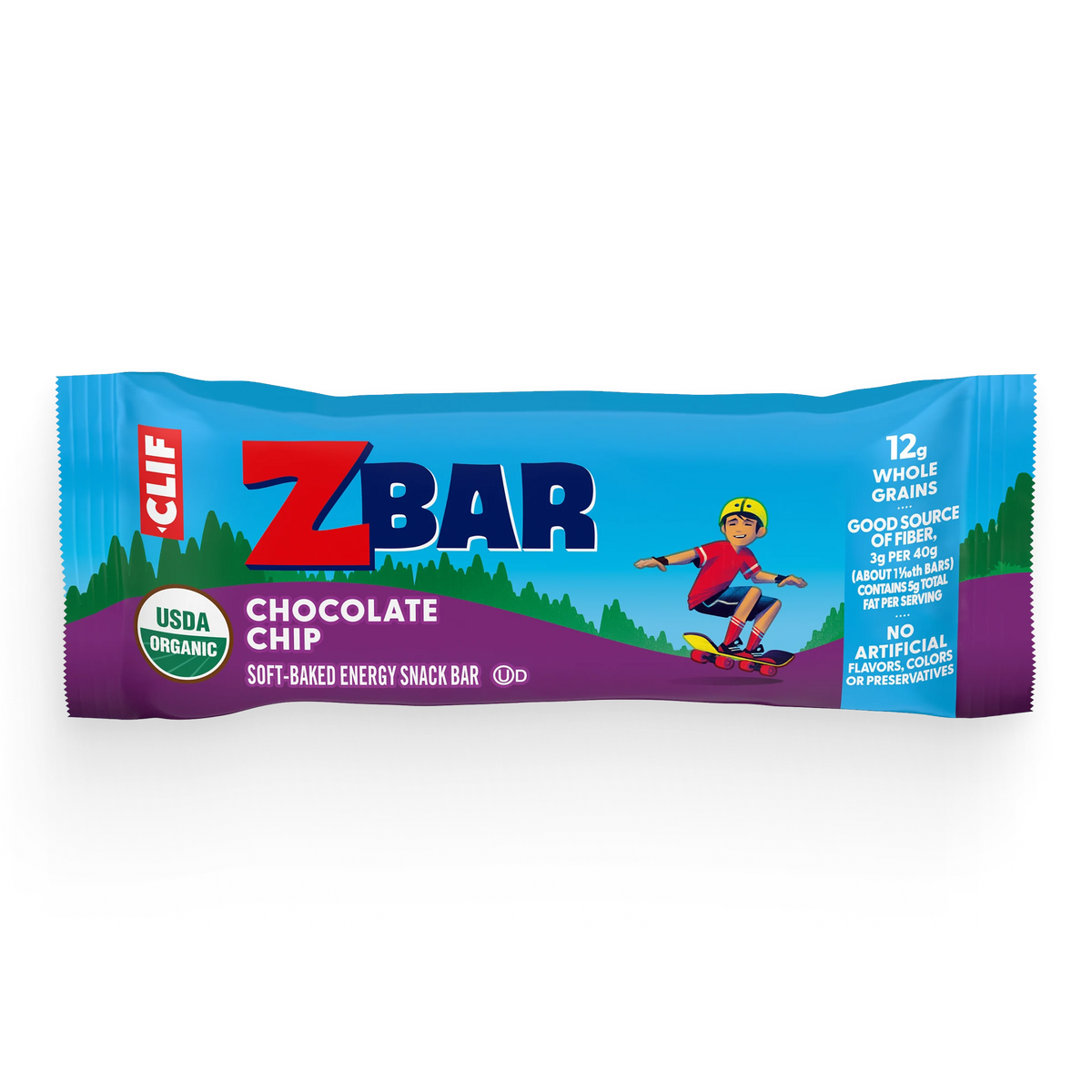 Zbar Chocolate Chip Soft-Baked Energy Snack Bars, Organic Granola Bars