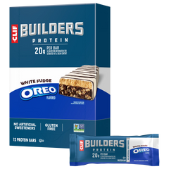 CLIF BUILDERS White Fudge OREO-Flavored Plant Based Protein Bars