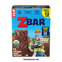 Zbar Chocolate Brownie Soft-Baked Energy Snack Bars, Organic Granola Bars