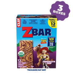 Zbar Chocolate Chip Soft-Baked Energy Snack Bars, Organic Granola Bars Multi-Pack, 36 Bars