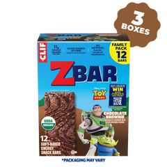 Zbar Chocolate Brownie Soft-Baked Energy Snack Bars, Organic Granola Bars Multi-Pack, 36 Bars