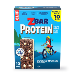 Zbar Protein Cookies 'N Creme Crispy Snack Bars, Gluten Free Protein Bars