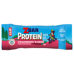 Zbar Protein Strawberries 'N Creme Crispy Snack Bars, Gluten Free Protein Bars